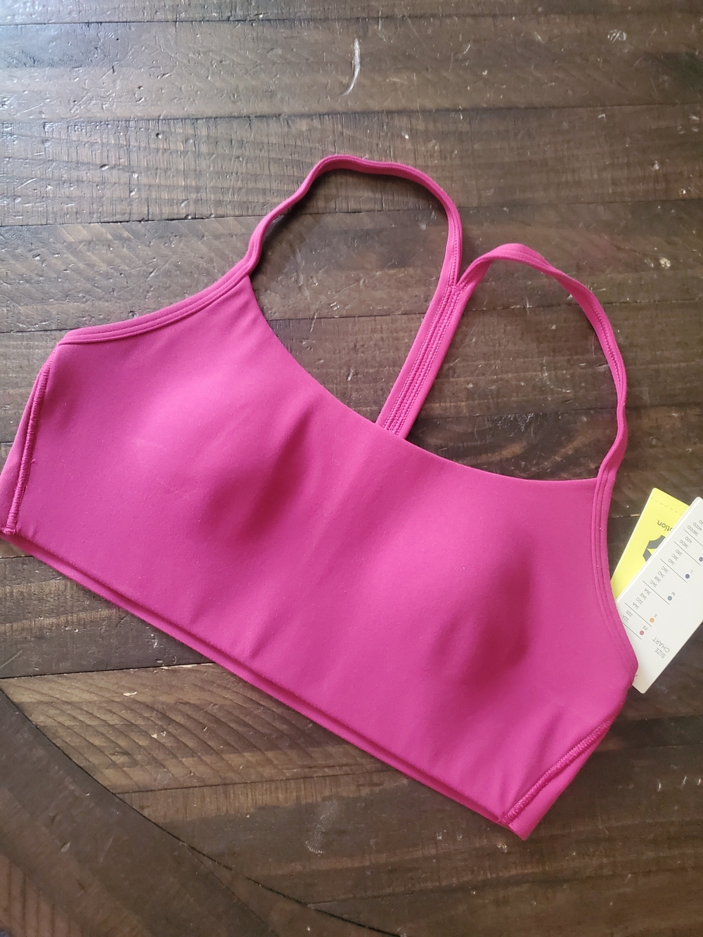 all in motion Women Pink Magenta Sports Bra with Slim Straps